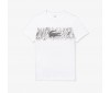 T-shirt Lacoste TH3496 AU8 Blanc Noir
