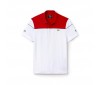 Polo Lacoste DH4121 JRF RED WHITE BLACK